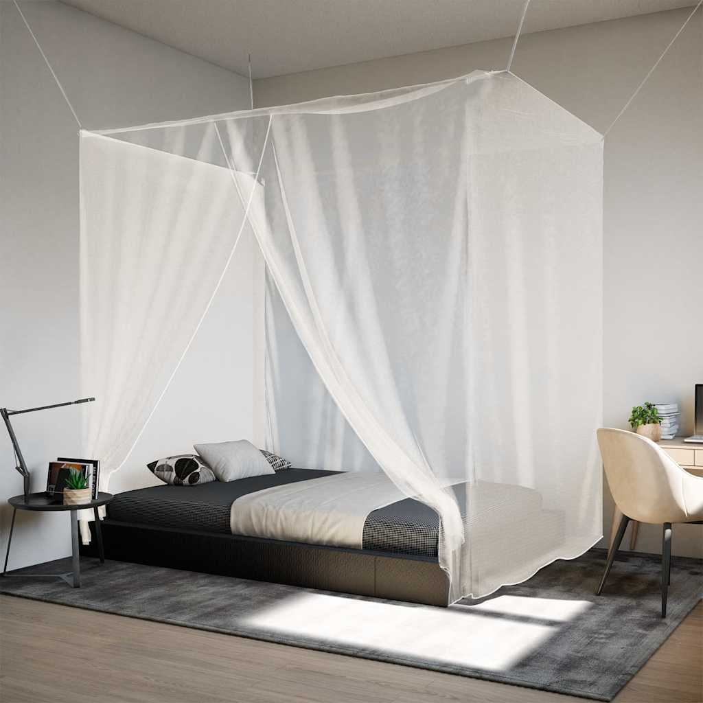 vidaXL Závesná Moskytiéra 156 sieťka biela 220x120x150 cm