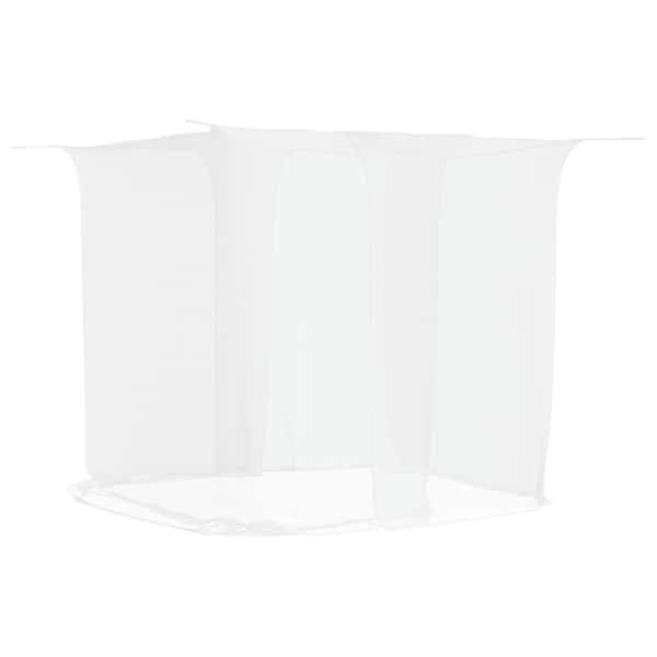 vidaXL rippuv s&auml;&auml;sev&otilde;rk 156 v&otilde;rgusilma valge 220x180x180 cm