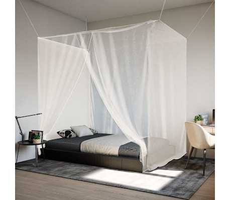 vidaXL Hanging Mosquito Net 156 Mesh White 86.6x70.9x70.9"