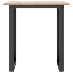 Jídelní stůl s O rámem 60 x 60 x 75 cm borové dřevo a ocel - obrázek 4