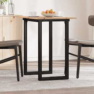 Jedilna miza O okvir 80x50x75 cm trdna borovina jeklo