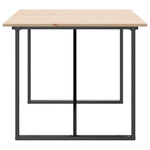 Jídelní stůl s O rámem 180 x 90 x 75 cm borové dřevo a ocel - obrázek 5