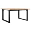 vidaXL kohvilaud, O-raam, 80 x 80 x 45,5 cm, m&auml;nnipuit ja teras