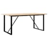 vidaXL s&ouml;&ouml;gilaud, O-raam, 180 x 90 x 75,5 cm, m&auml;nnipuit ja teras