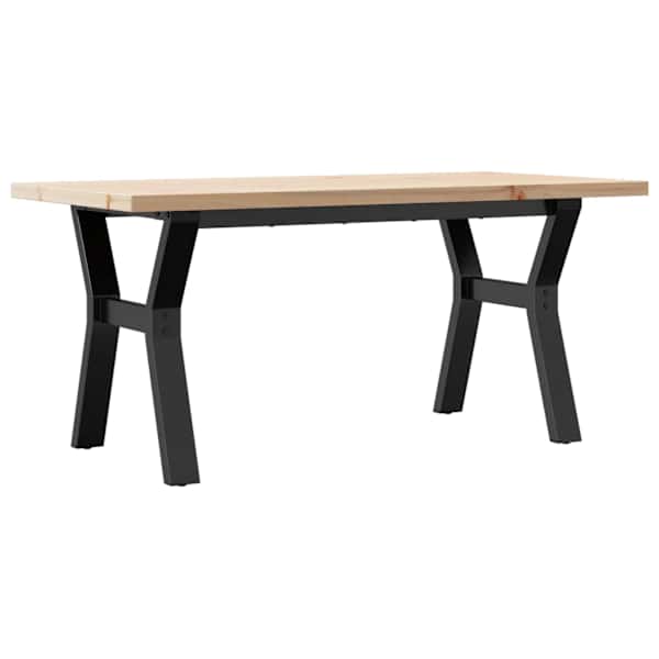 vidaXL kohvilaud, Y-raam, 100 x 50 x 45,5 cm, m&auml;nnipuit ja teras