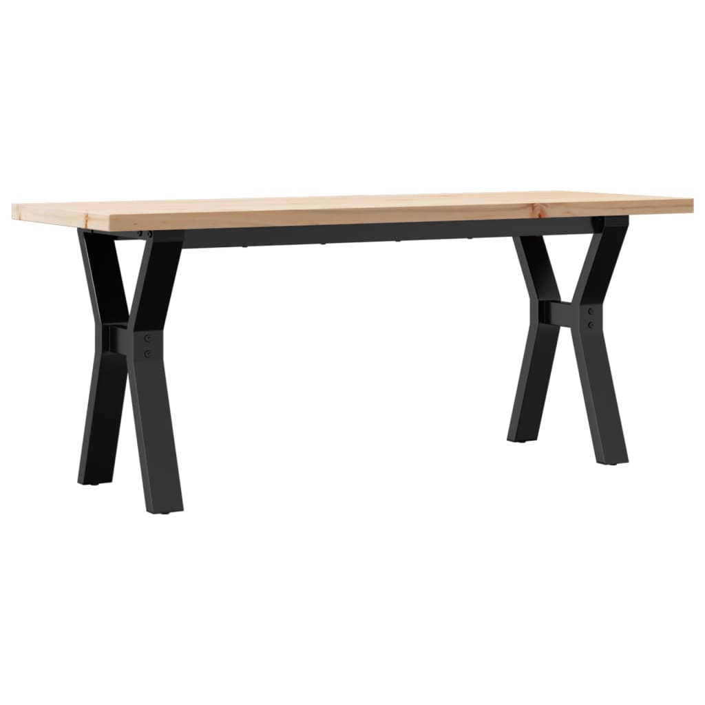 vidaXL Konferenční stolek s Y rámem 110x40x45,5 cm borovice a ocel