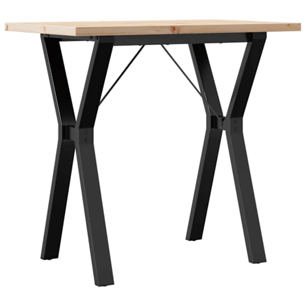vidaXL s&ouml;&ouml;gilaud, Y-raam, 80 x 50 x 75,5 cm, m&auml;nnipuit ja teras
