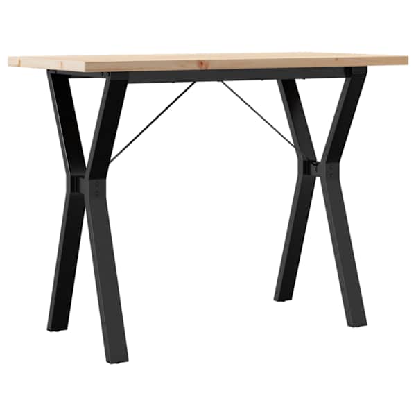 vidaXL s&ouml;&ouml;gilaud, Y-raam, 100 x 50 x 75,5 cm, m&auml;nnipuit ja teras