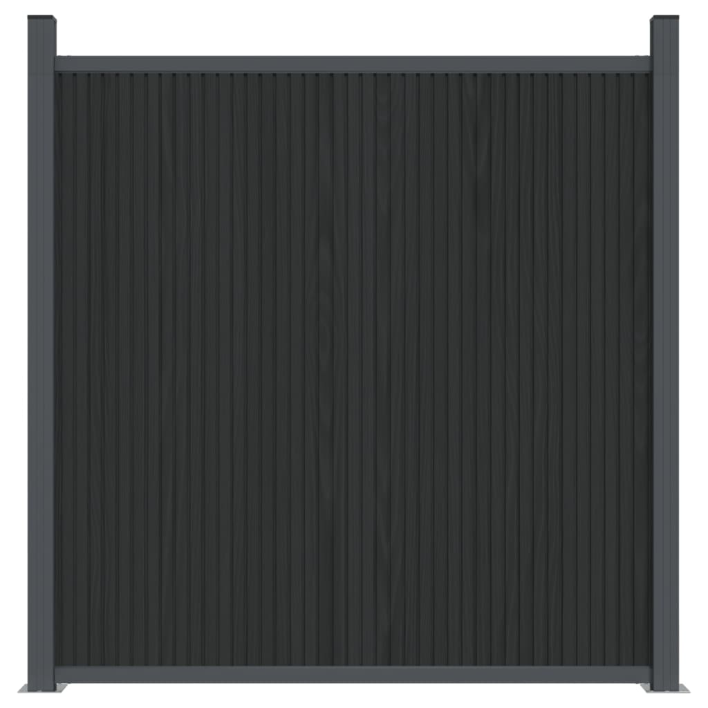  Plotový panel sivý 526x186 cm WPC