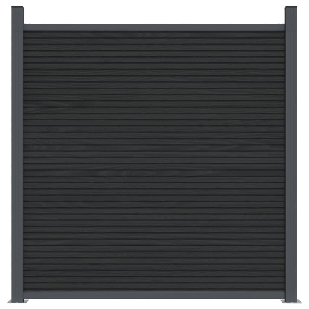  Plotový panel sivý 526x186 cm WPC