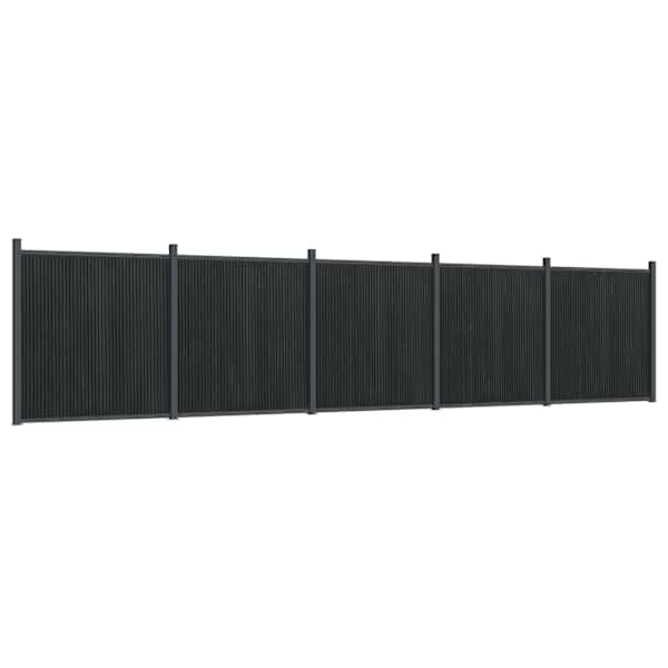 vidaXL aiapaneel, hall, 872 x 186 cm, WPC