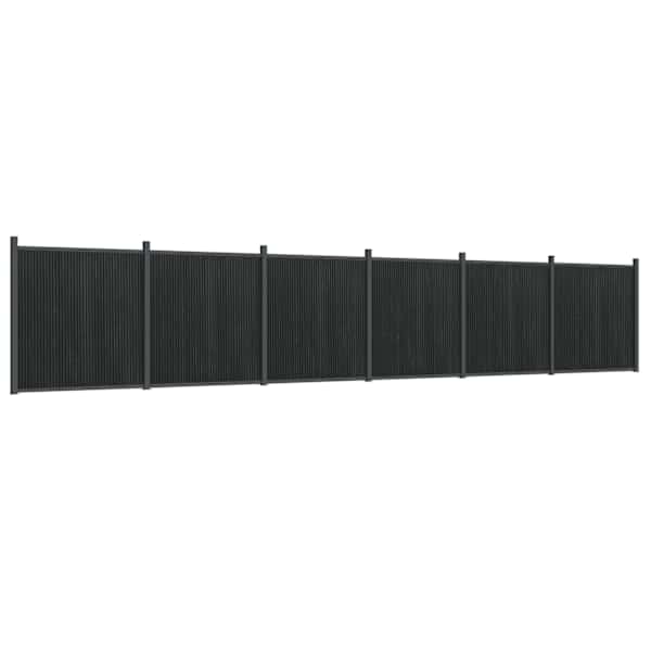 vidaXL aiapaneel, hall, 1045 x 186 cm, WPC