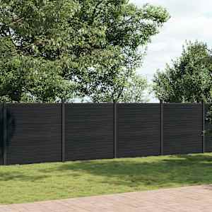 Ograjni panel siv 1045x186 cm WPC