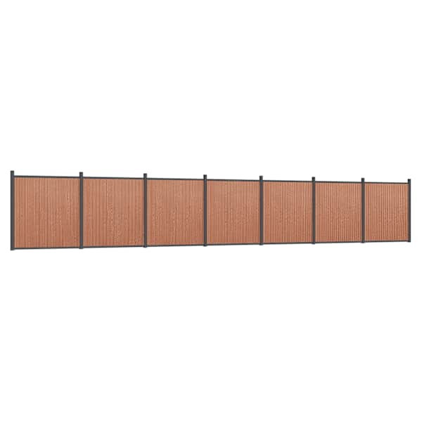 vidaXL aiapaneel, pruun, 1218 x 186 cm, WPC