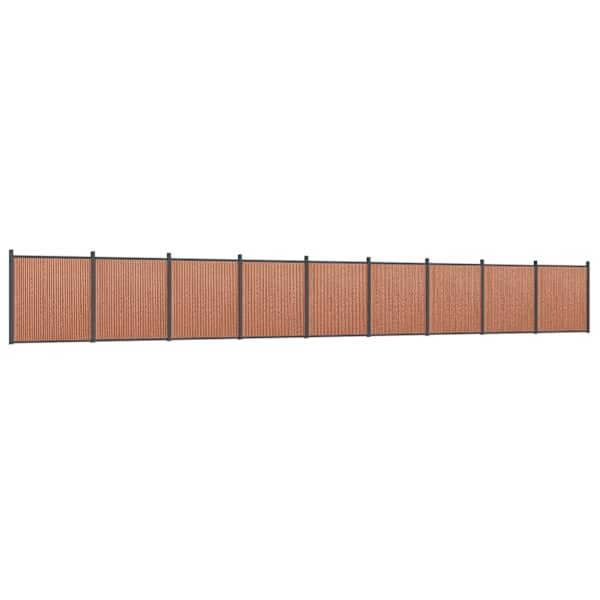 vidaXL aiapaneel, pruun, 1564 x 186 cm, WPC