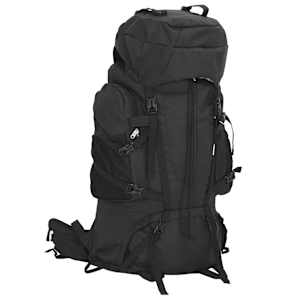 Turistický batoh černý 60 L tkanina oxford - obrázek 1