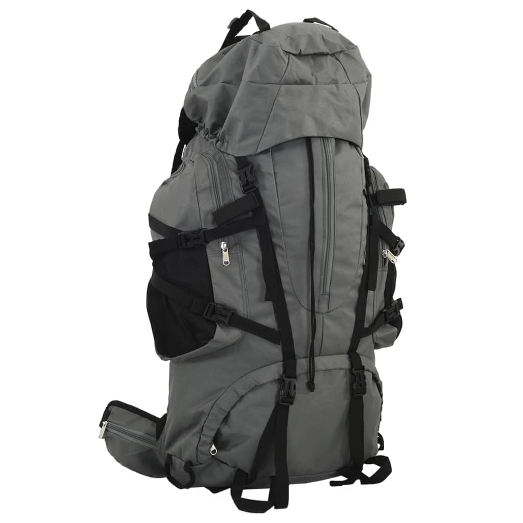 Zaino da Trekking Grigio 60 L in Tessuto Oxford