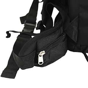 Turistický batoh černý 80 L tkanina oxford - obrázek 5