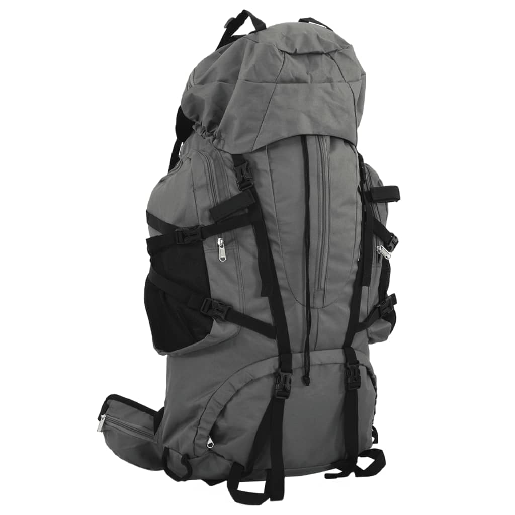 Zaino da Trekking Grigio 80 L in Tessuto Oxford