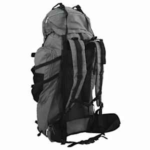 Turistický batoh šedý 80 L tkanina oxford - obrázek 3