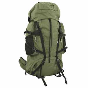 Turistický batoh armádní zelený 80 L tkanina oxford - obrázek 1