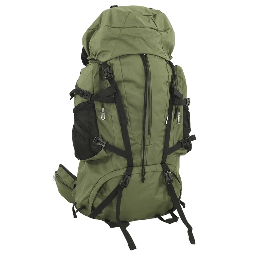 Zaino da Trekking Verde Militare 100 L in Tessuto Oxford