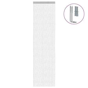 vidaXL kettidest putukav&otilde;rk uksele, 56x186 cm, alumiinium