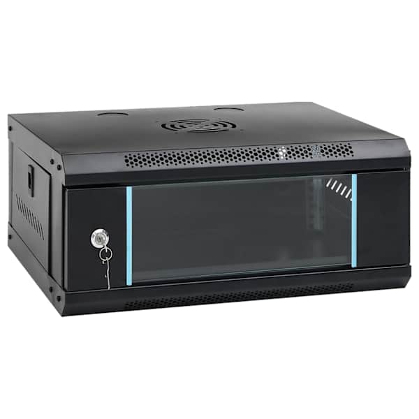 vidaXL 4U seinale paigaldatav serverikapp 19" IP20, 53 x 40 x 21 cm