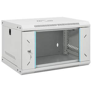 vidaXL 6U seinale kinnitatav v&otilde;rgukapp 19" IP20 53x40x30 cm