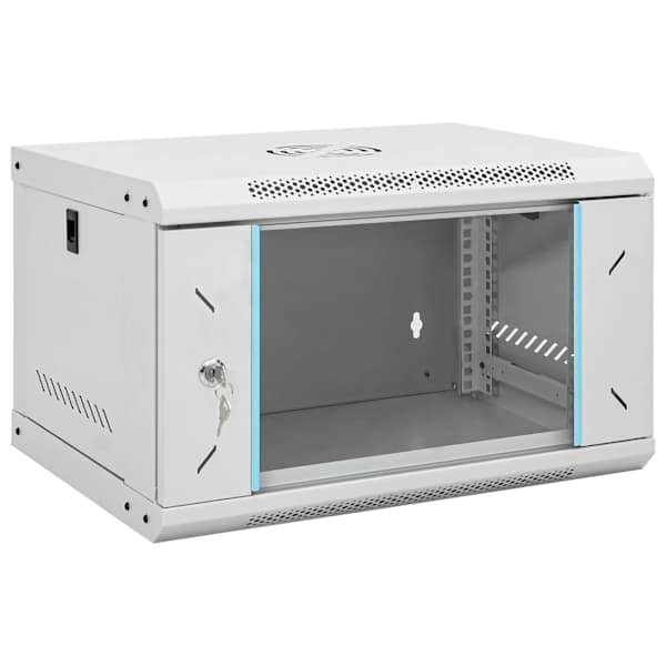vidaXL 6U seinale kinnitatav v&otilde;rgukapp 19" IP20 53x40x30 cm