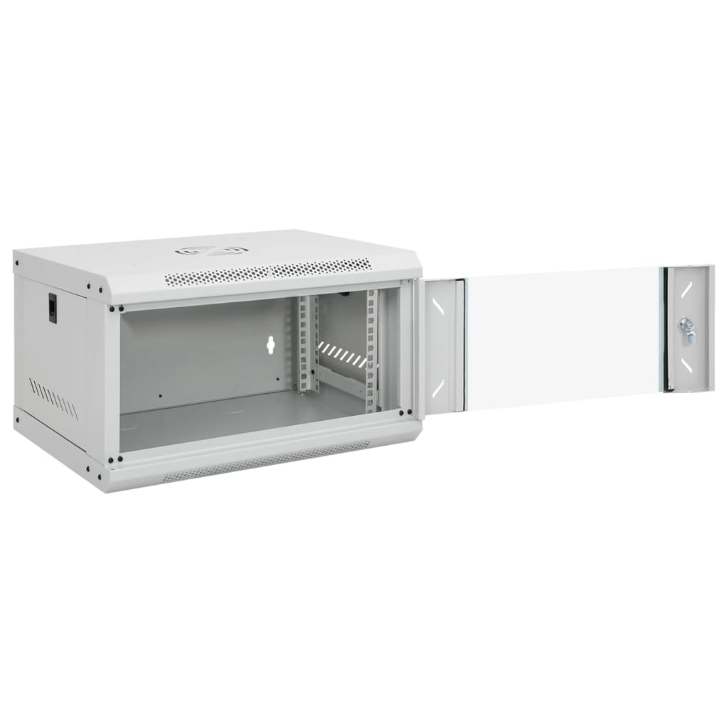 vidaXL 6U Nástenná serverová skriňa 19" IP20 53x40x30 cm