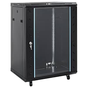 vidaXL 15U v&otilde;rgukapp p&ouml;&ouml;rlevate jalgadega 19" IP20 60x45x86 cm