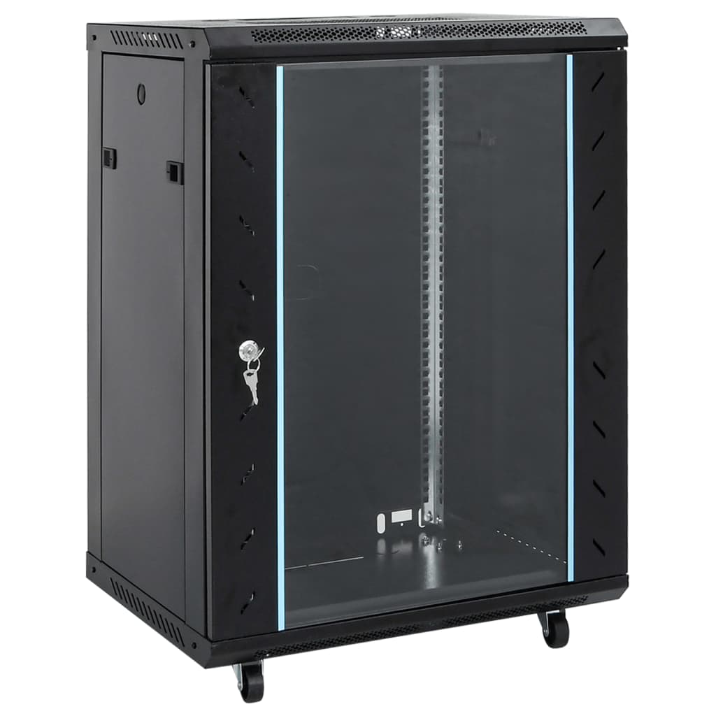 vidaXL Dulap server, picioare pivotante, 18U, 19