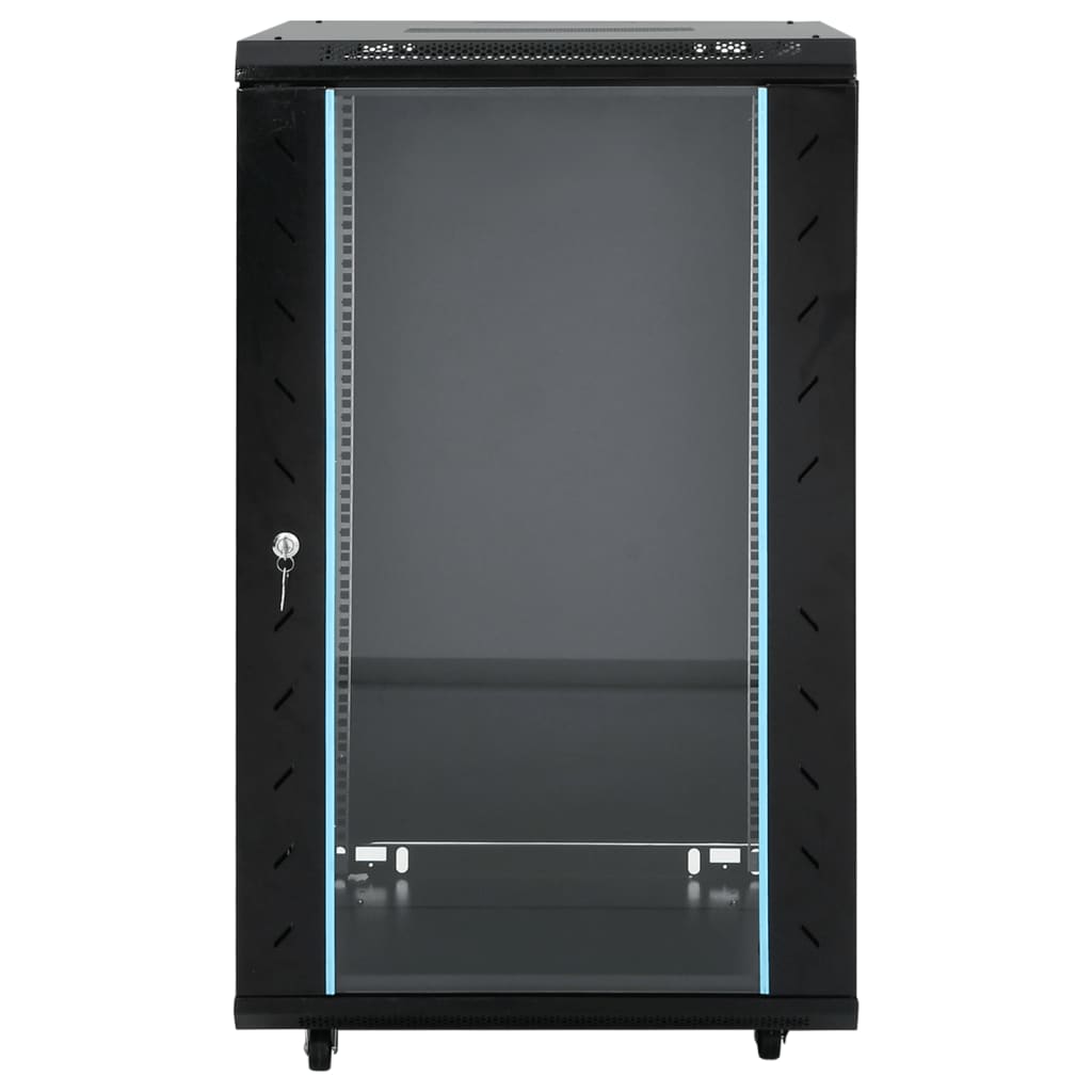 Network Cabinet with Swivel Feet Server Rack Storage Equipment IP20 vidaXL - Picture 12 of 56