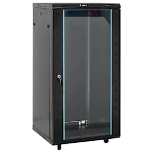 vidaXL 22U v&otilde;rgukapp p&ouml;&ouml;rlevate jalgadega 19" IP20 60x60x120 cm