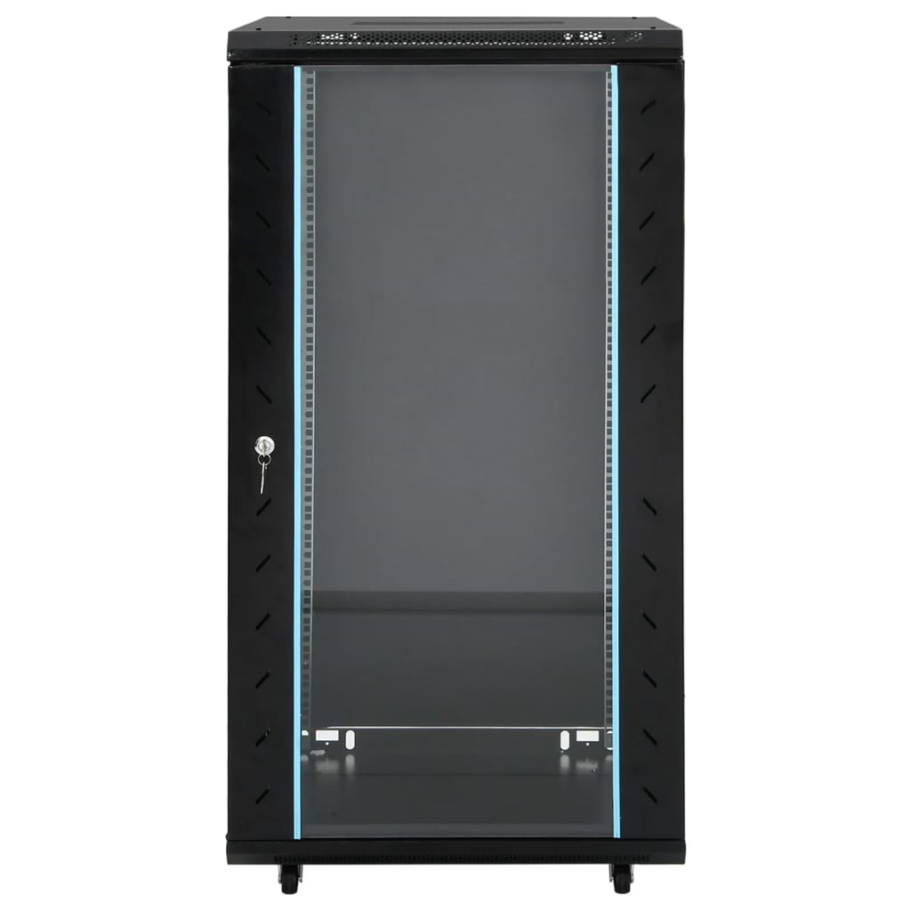 Thumbnail - vidaXL 22HE Netzwerkschrank mit Schwenkfüßen 19" IP20 60x60x120 cm