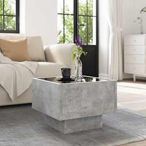 Odkládací stolek s LED betonově šedý 40 x 40 x 30 cm kompozit - obrázek 4