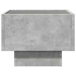 Odkládací stolek s LED betonově šedý 40 x 40 x 30 cm kompozit - obrázek 6