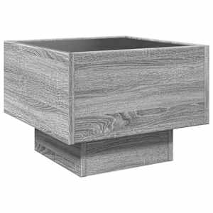 Odkládací stolek s LED šedý sonoma 40x40x30 cm kompozitní dřevo - obrázek 8