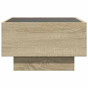 Konferenční stolek s LED dub sonoma 50 x 50 x 30 cm kompozit - obrázek 7