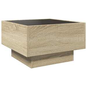 Konferenční stolek s LED dub sonoma 50 x 50 x 30 cm kompozit - obrázek 8