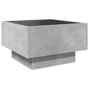 Konferenční stolek s LED betonově šedý 50 x 50 x 30 cm kompozit - obrázek 8
