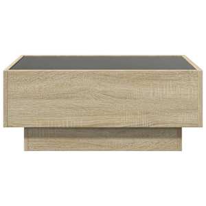 Konferenční stolek s LED dub sonoma 70 x 50 x 30 cm kompozit - obrázek 6
