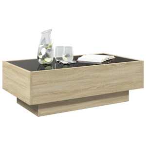Konferenční stolek s LED dub sonoma 90 x 50 x 30 cm kompozit - obrázek 5