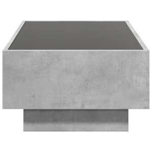 Konferenční stolek s LED betonově šedý 90 x 50 x 30 cm kompozit - obrázek 7