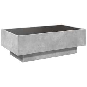Konferenční stolek s LED betonově šedý 90 x 50 x 30 cm kompozit - obrázek 8
