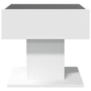 Konferenční stolek s LED bílý 50 x 50 x 45 cm kompozitní dřevo - obrázek 6
