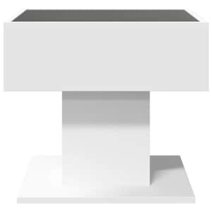 Konferenční stolek s LED bílý 50 x 50 x 45 cm kompozitní dřevo - obrázek 7