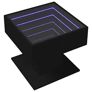 Konferenční stolek s LED černý 50 x 50 x 45 cm kompozitní dřevo - obrázek 3