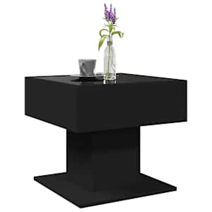 Konferenční stolek s LED černý 50 x 50 x 45 cm kompozitní dřevo - obrázek 5